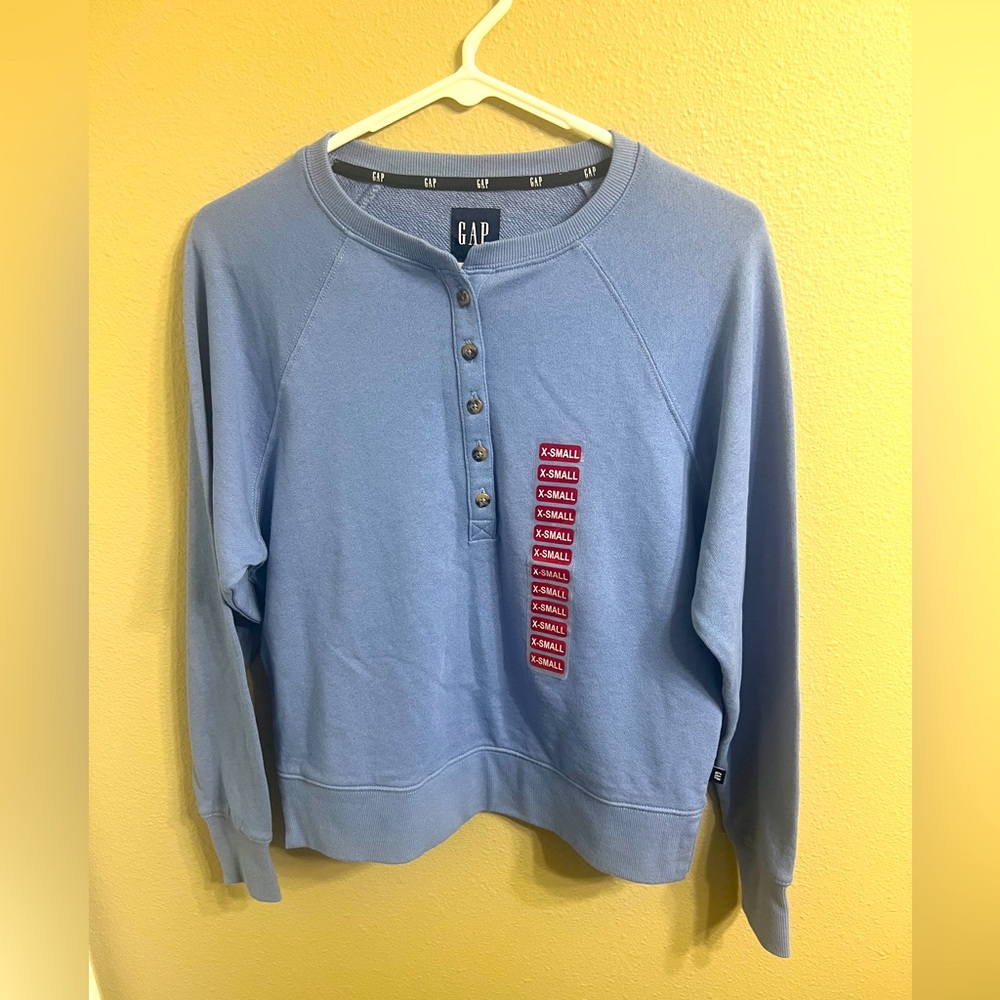 Gap Women’s Henley Blue XS Sweater